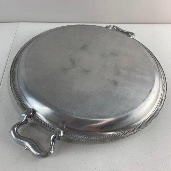 Vintage Large Aluminum Serving Tray - Picture 3 of 6